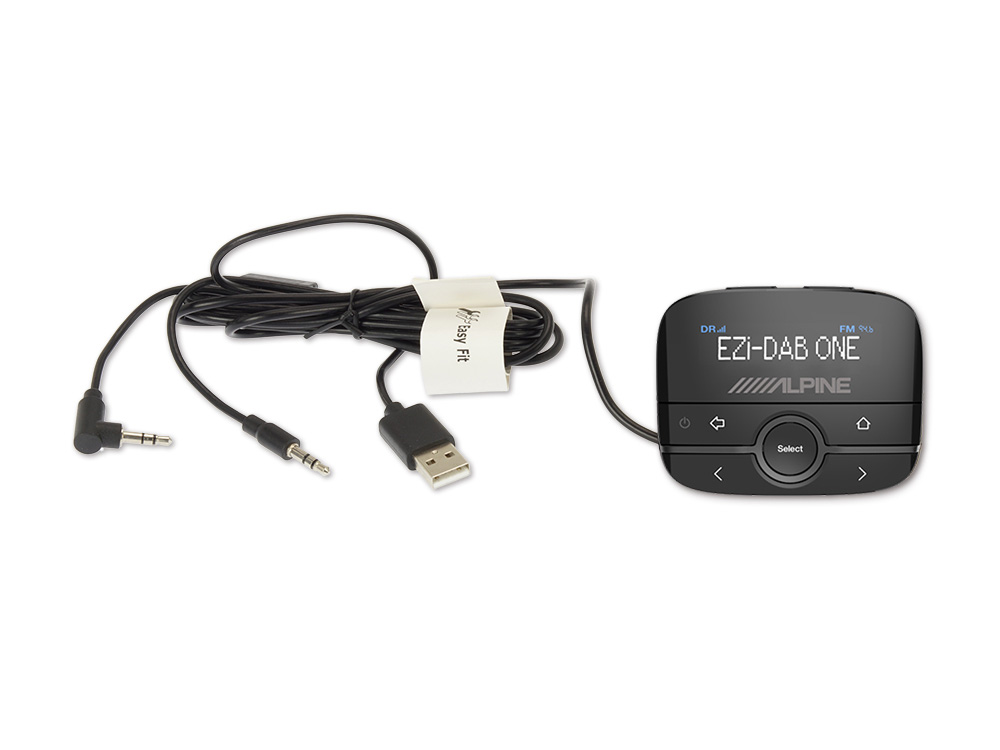 Alpine EZI DAB GO Digital Radio Interface with Bluetooth Streaming DAB/DAB+ 