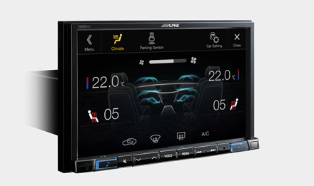 The Interface APF-X300VW retains visual representation of Air Condition Display